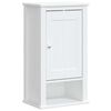 vidaXL Mobile da Bagno a Muro BERG Bianco 40x27x71,5 cm Massello Pino