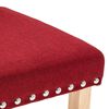 vidaXL Sedie da Pranzo 6 pz Rosso Vino in Tessuto