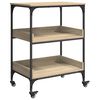 vidaXL Carrello da Cucina Rovere Sonoma 60 x 41 x 80,5 cm