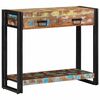 vidaXL Tavolo consolle Multicolore Legno Recuperato Massello
