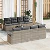 vidaXL Set Divano da Giardino 9 pcs Grigio chiaro e grigio scuro