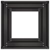 vidaXL Fioriera Nera 40x40x80 cm in Acciaio Laminato a Freddo