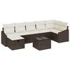 vidaXL Set di divani con cuscino 7 pcs polyrattan