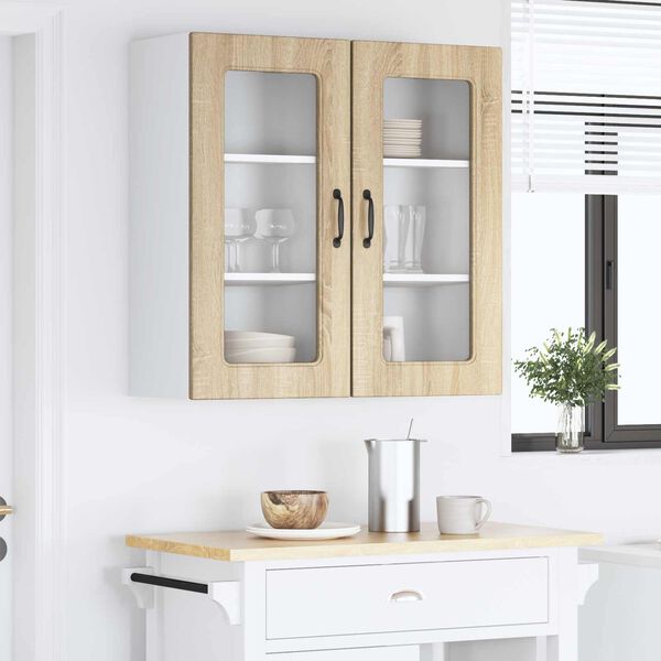 vidaXL Mobile da cucina Kalmar 2 pcs Rovere Sonoma 40 x 31 x 80 cm