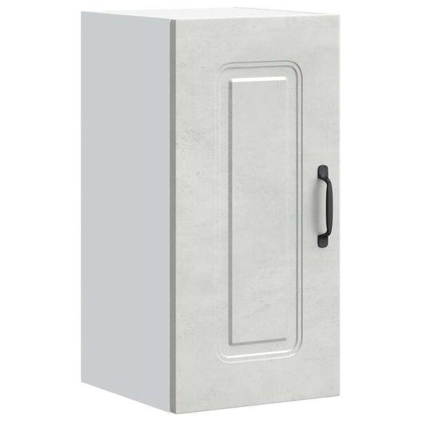 vidaXL Pensile da Cucina Kalmar Grigio Cemento in Legno Multistrato