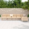 vidaXL Set Divani da Giardino 6 pz in Legno Massello di Pino