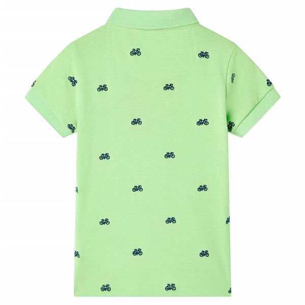 Polo da Bambino Verde Neon 116