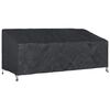 vidaXL Copertura per panchina da giardino Nero 200 x 100 x 89 cm