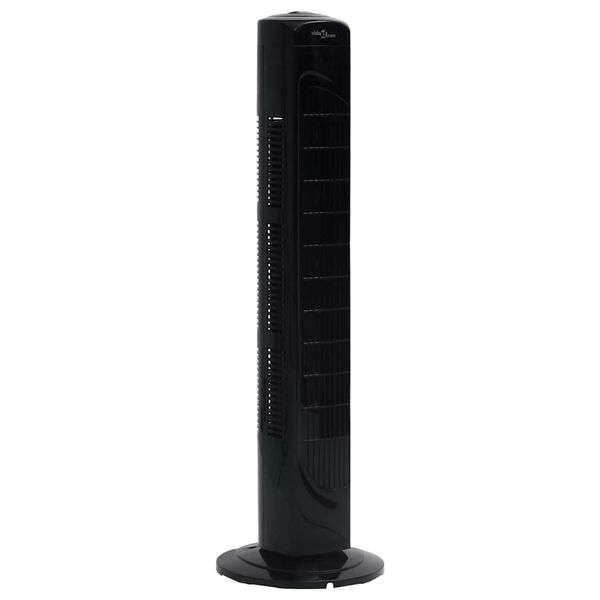 vidaXL Ventilatore a Torre Φ24x80 cm Nero