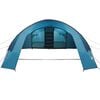 vidaXL Tenda a tunnel con tetto Blu e Grigio 700 x 590 x 215 cm