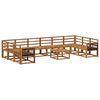 vidaXL Set di divani da esterno 11 pcs Naturale