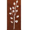 vidaXL Rastrelliera per Legna da Ardere 40x30x80 cm in Acciaio Corten