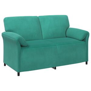 vidaXL Divano a 2 Posti Turchese 158 x 83 x 95 cm Velluto