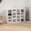 vidaXL Mobile per scarpe Bianco 103 x 30 x 67 cm Legno multistrato
