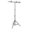 vidaXL Supporto per Sfondo a T Nero 91x60x(70-200) cm
