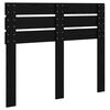 vidaXL Testiera Rovere Nero 120 cm Legno multistrato