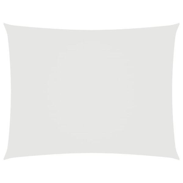 vidaXL Parasole a Vela in Tessuto Oxford Rettangolare 6x7 m Bianco