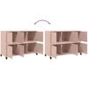 vidaXL Credenza Rosa 100,5x39x72 cm in Acciaio