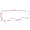 vidaXL Scaffale da Cucina Impilabile Rovere Artigianale 60x15x16 cm