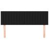 vidaXL Testiere 2 pz Nere72x5x78/88 cm in Tessuto