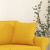 vidaXL Cuscini Decorativi 2 pz Giallo Chiaro 40x40 cm in Tessuto