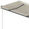 vidaXL Tenda Sole Retrattile Manuale Autoportante 400x300 cm Crema