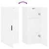 vidaXL Mobile a Parete Bianco 34,5x34x90 cm
