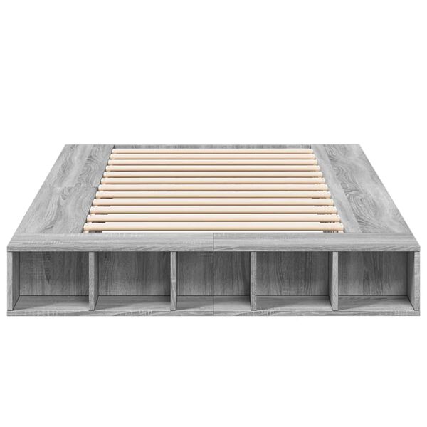 vidaXL Giroletto Grigio Sonoma 140x190 cm in Legno Multistrato