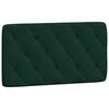 vidaXL Letto con Materasso Verde Scuro 100x200 cm in Velluto