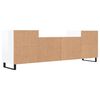 vidaXL Mobile Porta TV Bianco Lucido 160x35x55 cm in Legno Multistrato