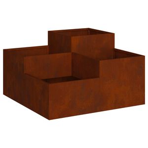 vidaXL Vaso da giardino Ruggine 80 x 80 x 48 cm