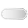 vidaXL Specchio da bagno LED Trasparente 70 x 30 cm vetro temperato