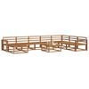 vidaXL Set di divani da esterno 9 pcs Naturale