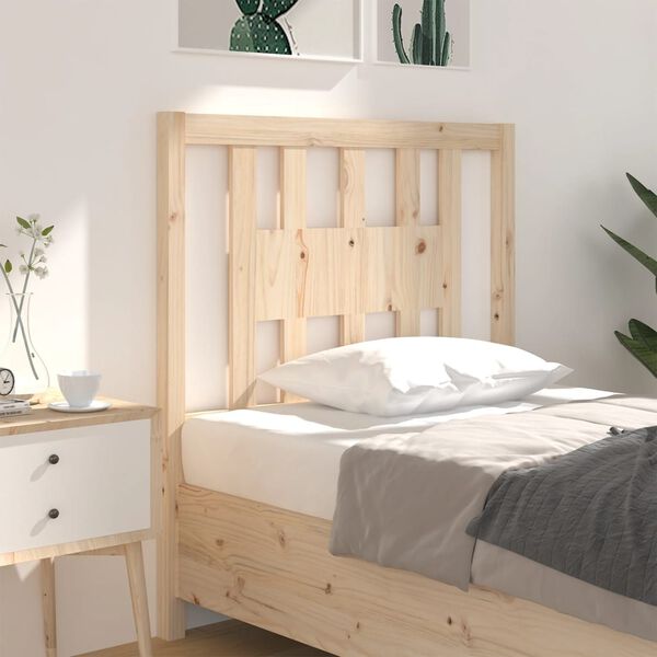 vidaXL Testiera per Letto 106x4x100 cm in Legno Massello di Pino
