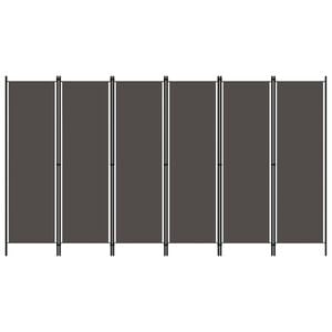 vidaXL Paravento a 6 Pannelli Antracite 300x180 cm