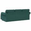 vidaXL Divano Verde Scuro 215 x 138 x 80 cm Tessuto