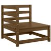 vidaXL Set Salotto da Giardino 3 pz Ambrato in Legno Massello di Pino