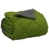 vidaXL Duvet Estivo Verde e Antracite 220 x 240 cm Microfibra