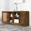 vidaXL Credenza Rovere Fumo 120x30,5x70 cm in Legno Multistrato