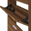 vidaXL Scarpiera Rovere Marrone 59x17x108 cm in Legno Multistrato