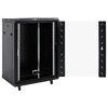 vidaXL Armadietto di Rete 15U 19" IP20 Nero 60x45x86 cm