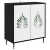 vidaXL Credenza HANAU Rovere Nero 69 x 33 x 76 cm Legno ingegnerizzato