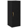 vidaXL Armadietto a muro Rovere Nero 34,5 x 34 x 90 cm