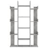 vidaXL Libreria Grigio Cemento 86x25,5x140 cm in Truciolato