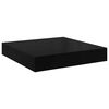 vidaXL Scaffali a Parete 2 pz Nero Lucido 23x23,5x3,8 cm in MDF