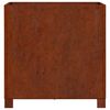 vidaXL Fioriera con Gambe Ruggine 50x50x50 cm Acciaio Corten