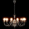 vidaXL Lampadario Argento 12 Lampadine Attacco E14