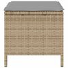 vidaXL Set da Pranzo per Giardino Beige Poly Rattan
