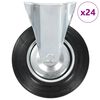 vidaXL Rotelle Fisse 24 pz 200 mm