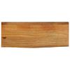 vidaXL Piano Tavolo Bordi Vivi 70x20x3,8 cm in Legno Massello di Mango